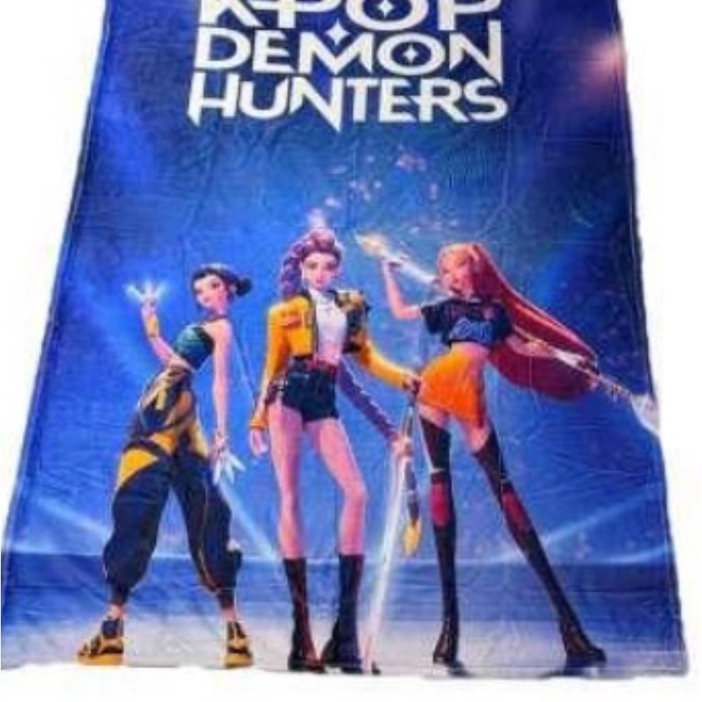 #1 KPOP Demon Hunters Blue Blanket